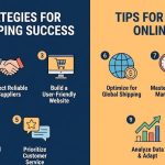 An entrepreneur analyzing e-commerce sales charts on a laptop while running a successful dropshipping store.